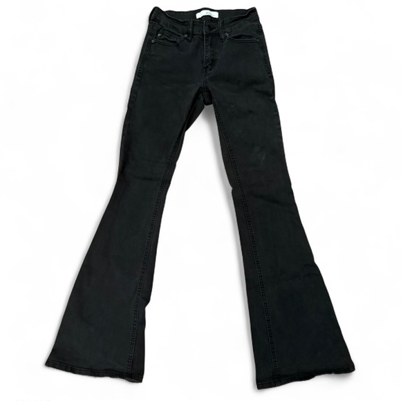 KanCan Black Wide Leg Jeans Size 1/24 - Picture 1 of 6